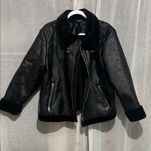 Women's Black Leather Jacket